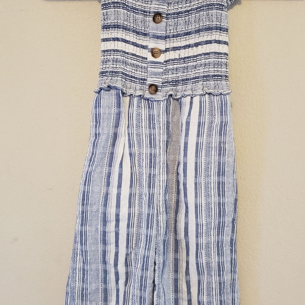 Striped Blue and White Kids Bodysuit